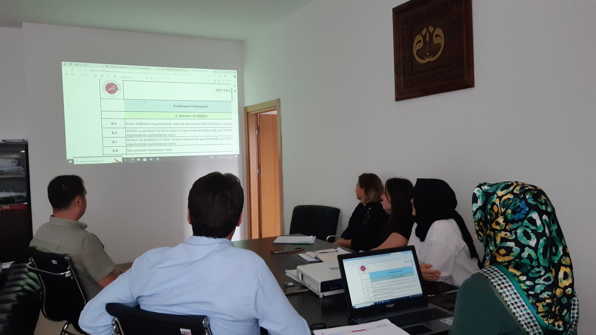 16 Eylül 2024 tarihinde Kalite yönetim sistemi süreci kapsamında birim içi  değerlendirme toplantısı yapıldı