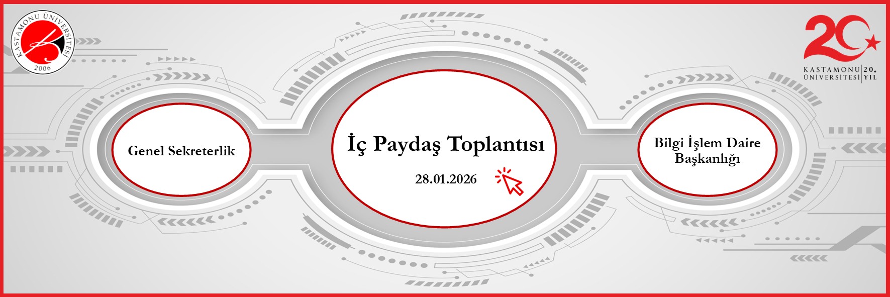 Bilgi İşlem Daire Başkanlığı ile İç Paydaş Toplantısı Yapıldı.